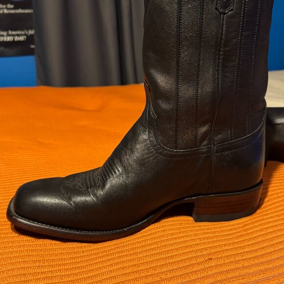 Tecovas Men’s Boots Jackson Size 11EE Jet Black Worn Once - Picture 7 of 9